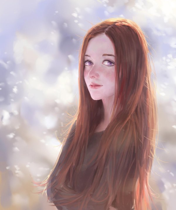 С девушками с длинными