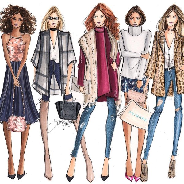 Девушка и одежда одежды