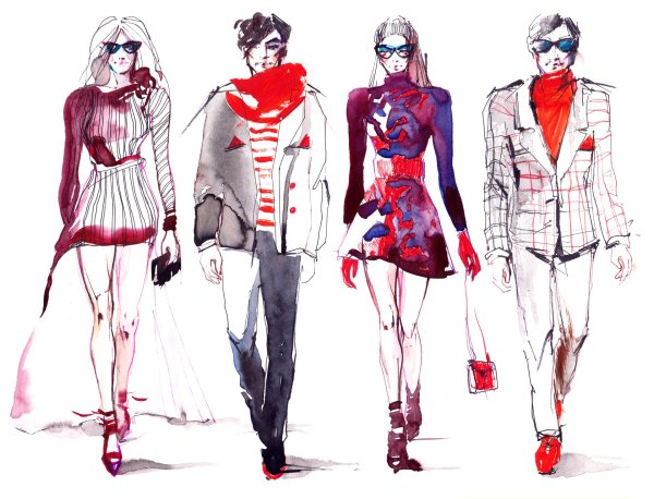 Девушка и одежда одежды