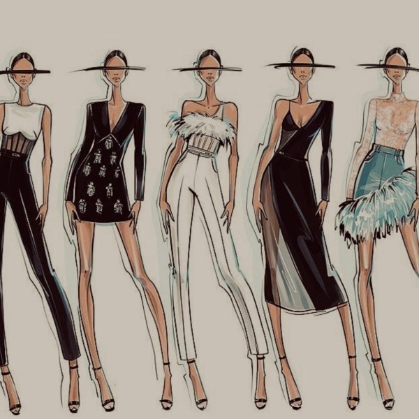 Девушка и одежда одежды