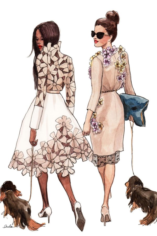 Девушка и одежда одежды