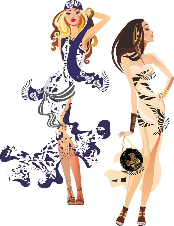 Девушка и одежда одежды