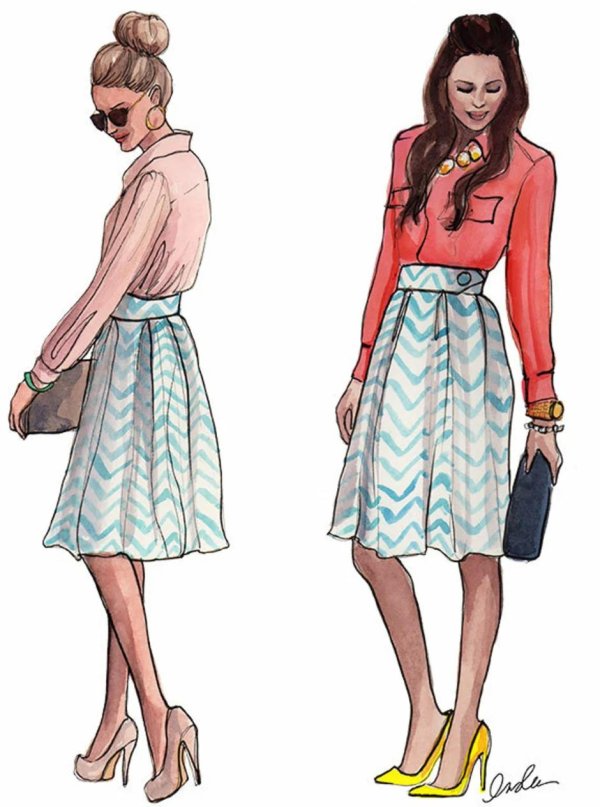 Девушка и одежда одежды