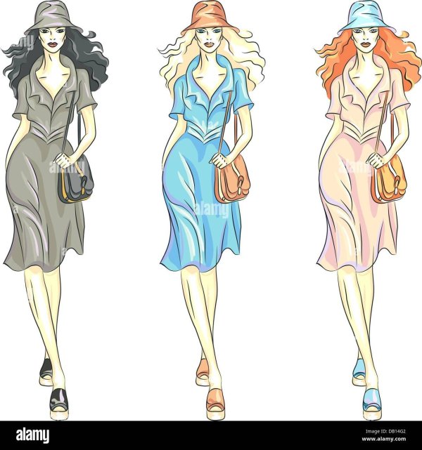 Девушка и одежда одежды