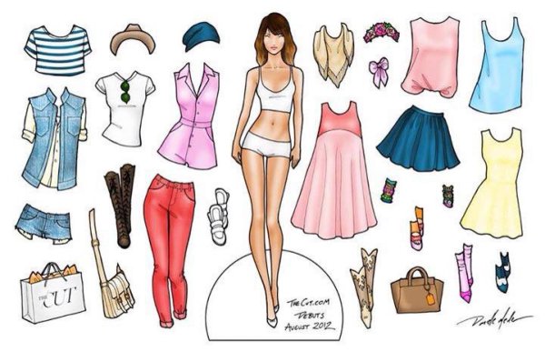 Девушка и одежда одежды