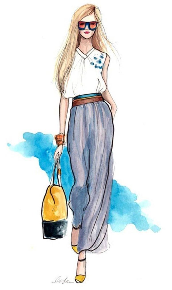 Девушка и одежда одежды