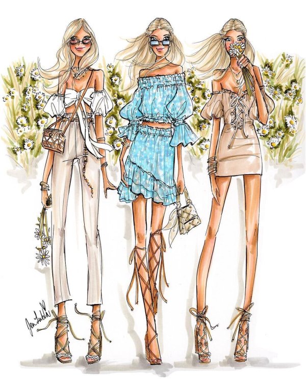 Девушка и одежда одежды