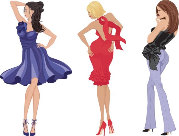 Девушка и одежда одежды