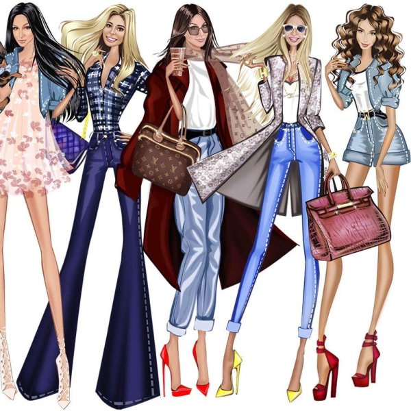 Девушка и одежда одежды