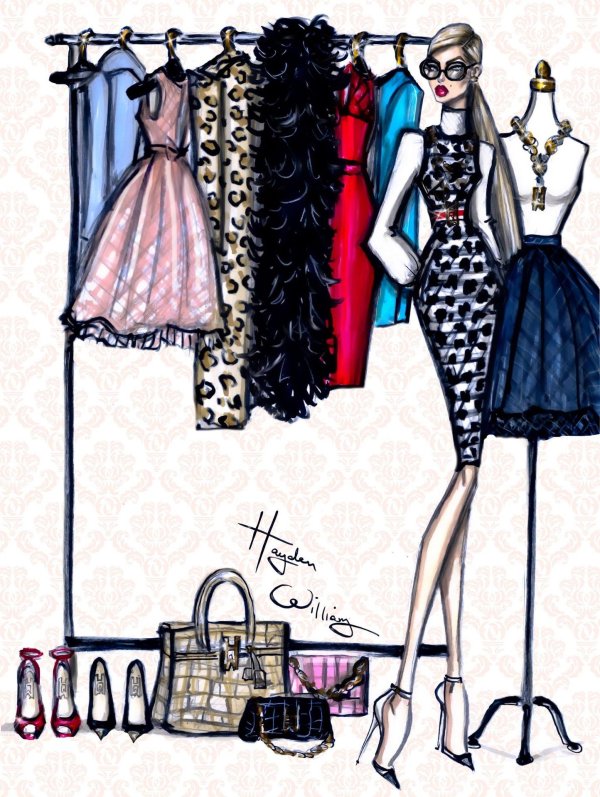 Девушка и одежда одежды