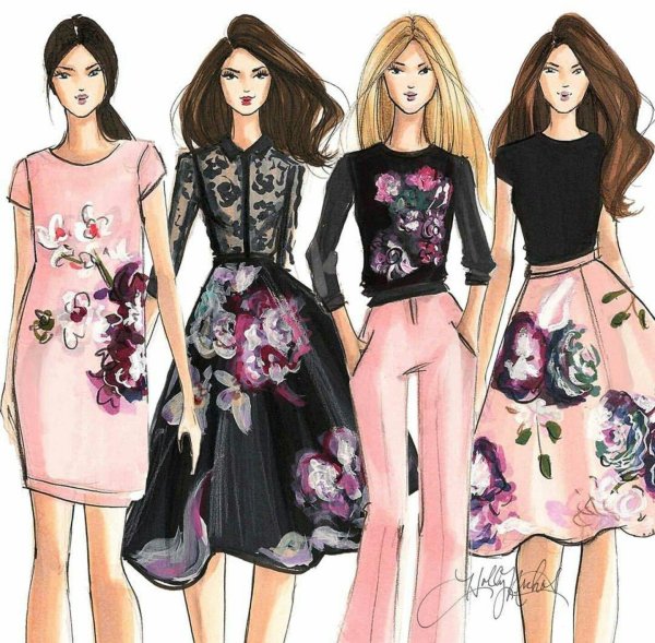 Девушка и одежда одежды