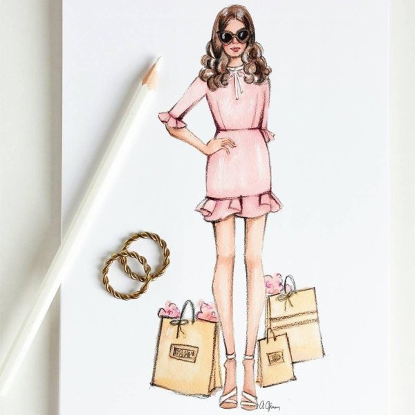 Девушка и одежда одежды