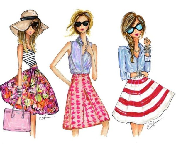 Девушка и одежда одежды