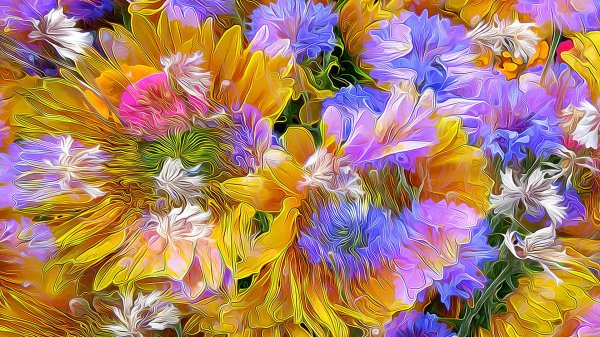 цветок абстракция