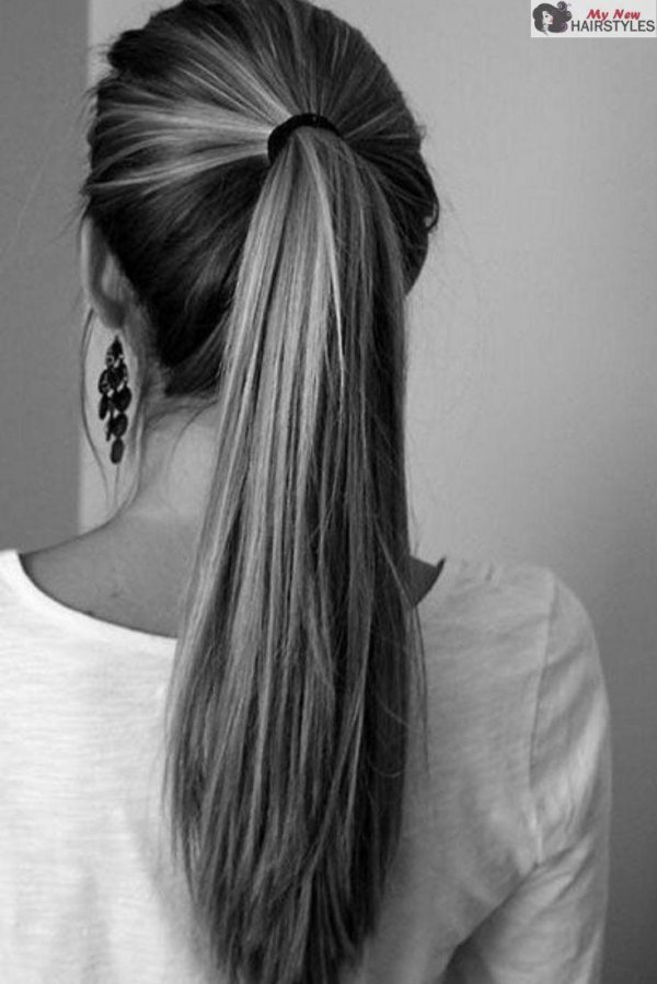 Девушка спиной длинные волосы