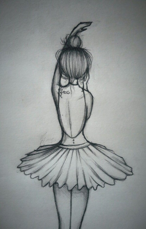 Карандашом с девушками легкие