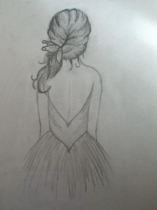 Карандашом с девушками легкие