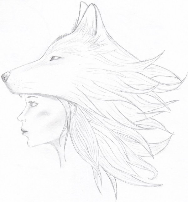 Карандашом с девушками легкие