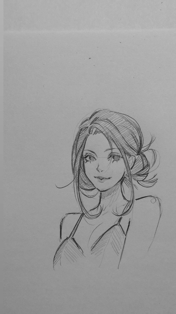 Карандашом с девушками легкие