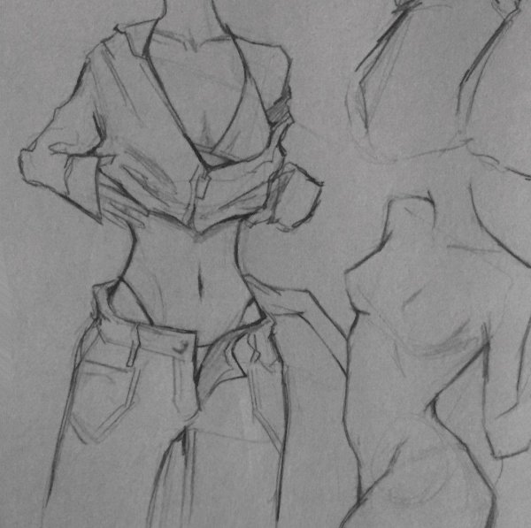 Карандашом с девушками легкие