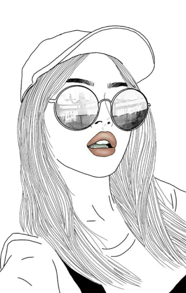 Карандашом с девушками легкие