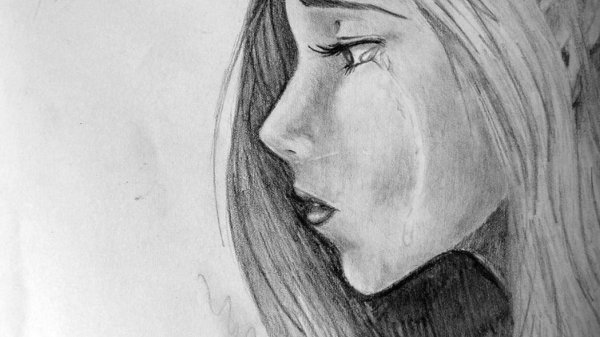 Карандашом с девушками легкие