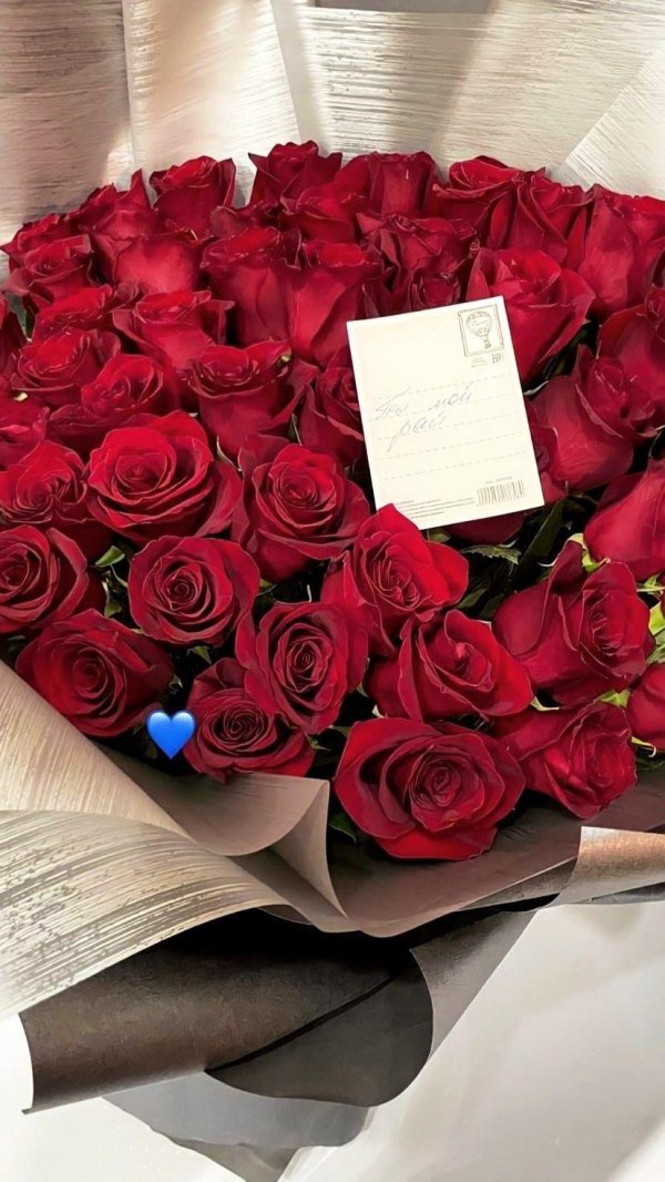 Девушка и красная роза