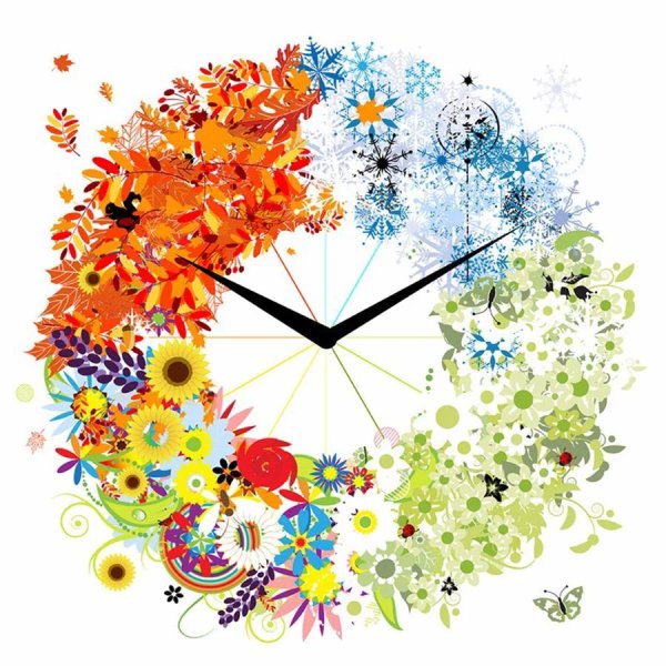 часы времена года