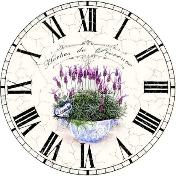 овальный циферблат для декупажа