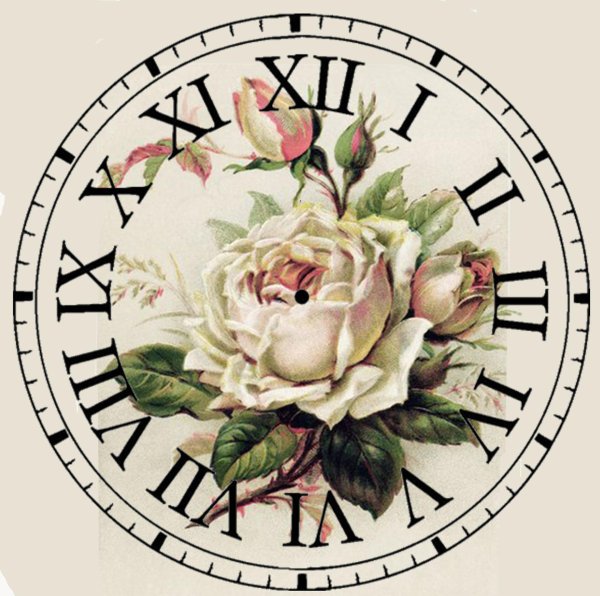 овальный циферблат для декупажа