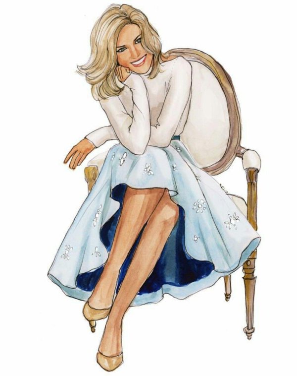 С девушками нарисованные блондинки