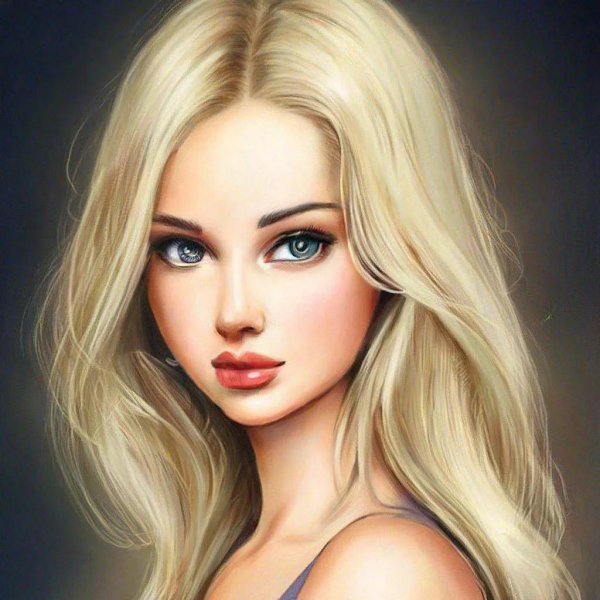 С девушками нарисованные блондинки