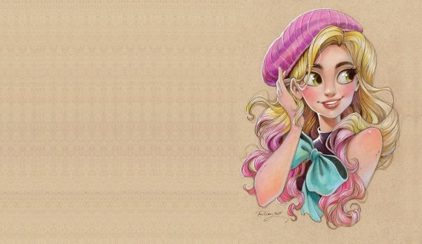 С девушками нарисованные блондинки