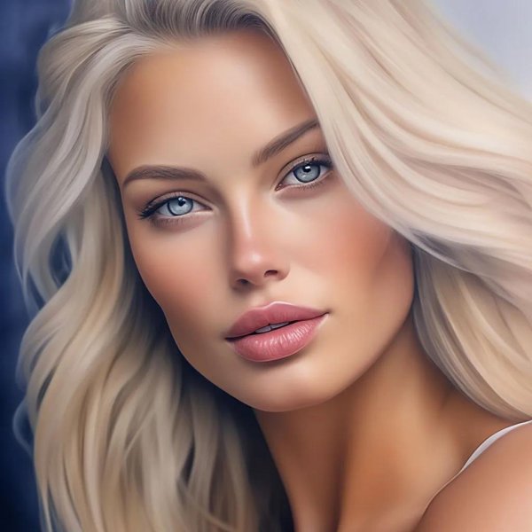 С девушками нарисованные блондинки