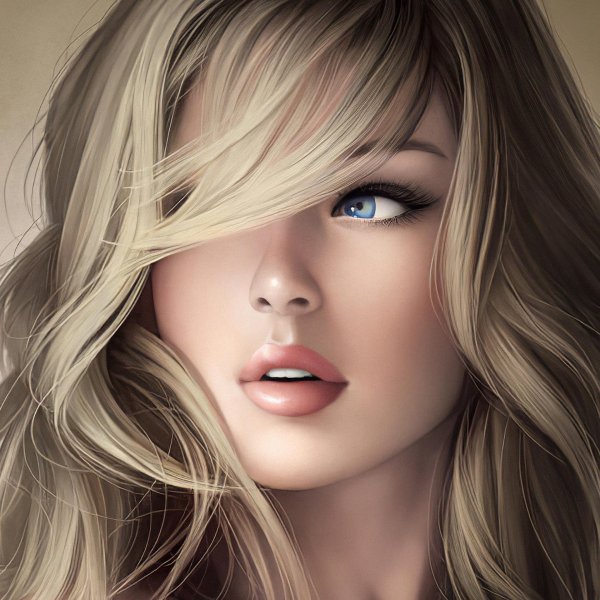 С девушками нарисованные блондинки