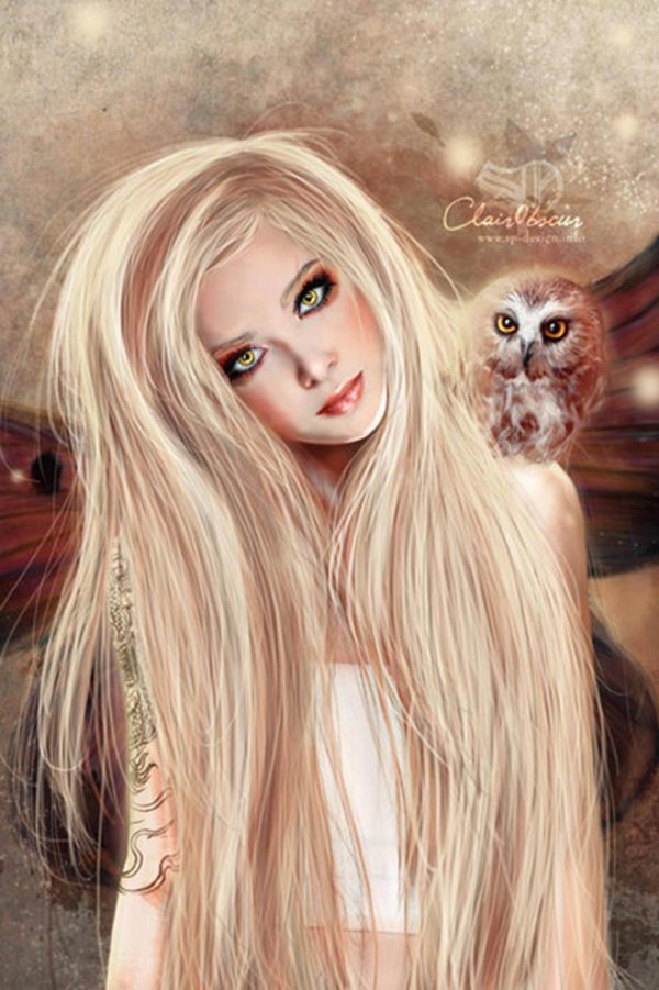 С девушками нарисованные блондинки