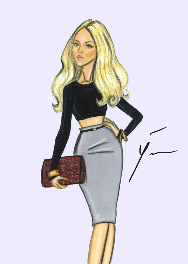 С девушками нарисованные блондинки