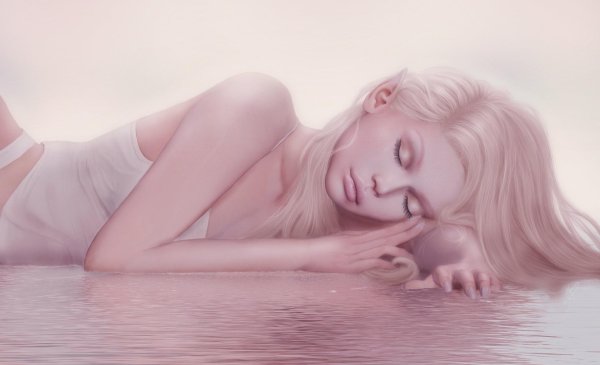 С девушками нарисованные блондинки