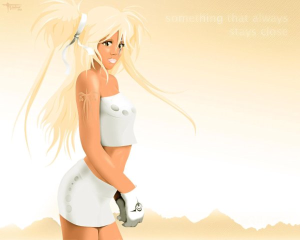 С девушками нарисованные блондинки