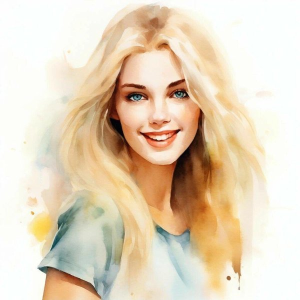 С девушками нарисованные блондинки