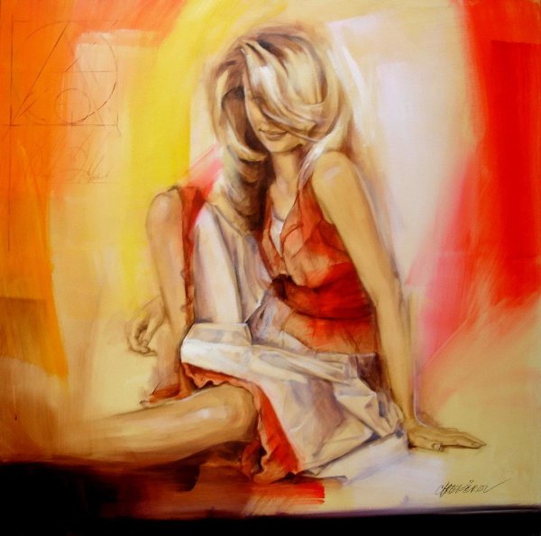 С девушками нарисованные блондинки