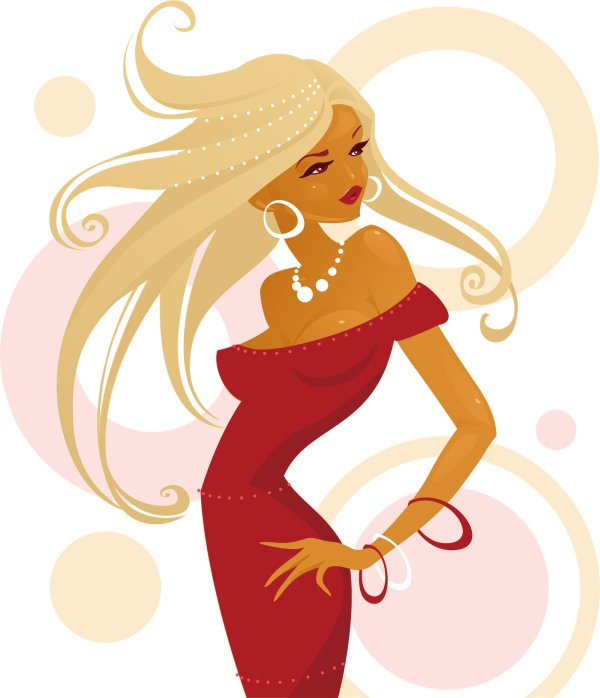 С девушками нарисованные блондинки