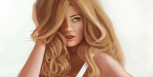 С девушками нарисованные блондинки