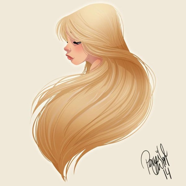 С девушками нарисованные блондинки