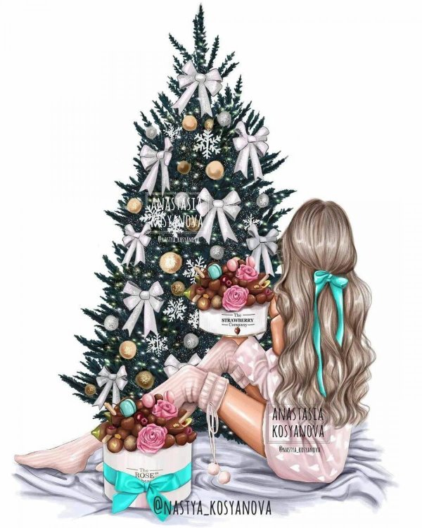 Девушка и новый год