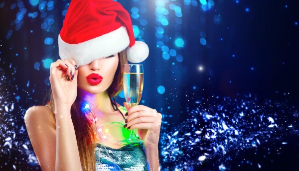 Девушка и новый год