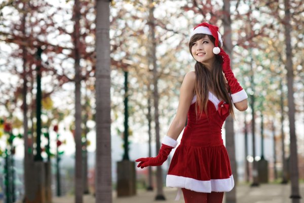 Девушка и новый год