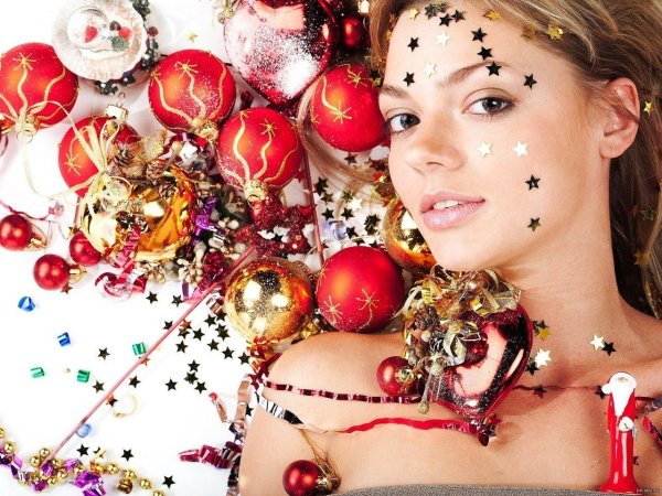 Девушка и новый год