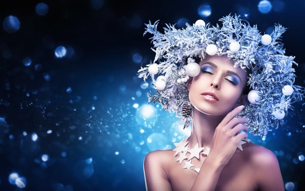 Девушка и новый год