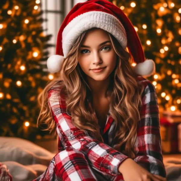 Девушка и новый год